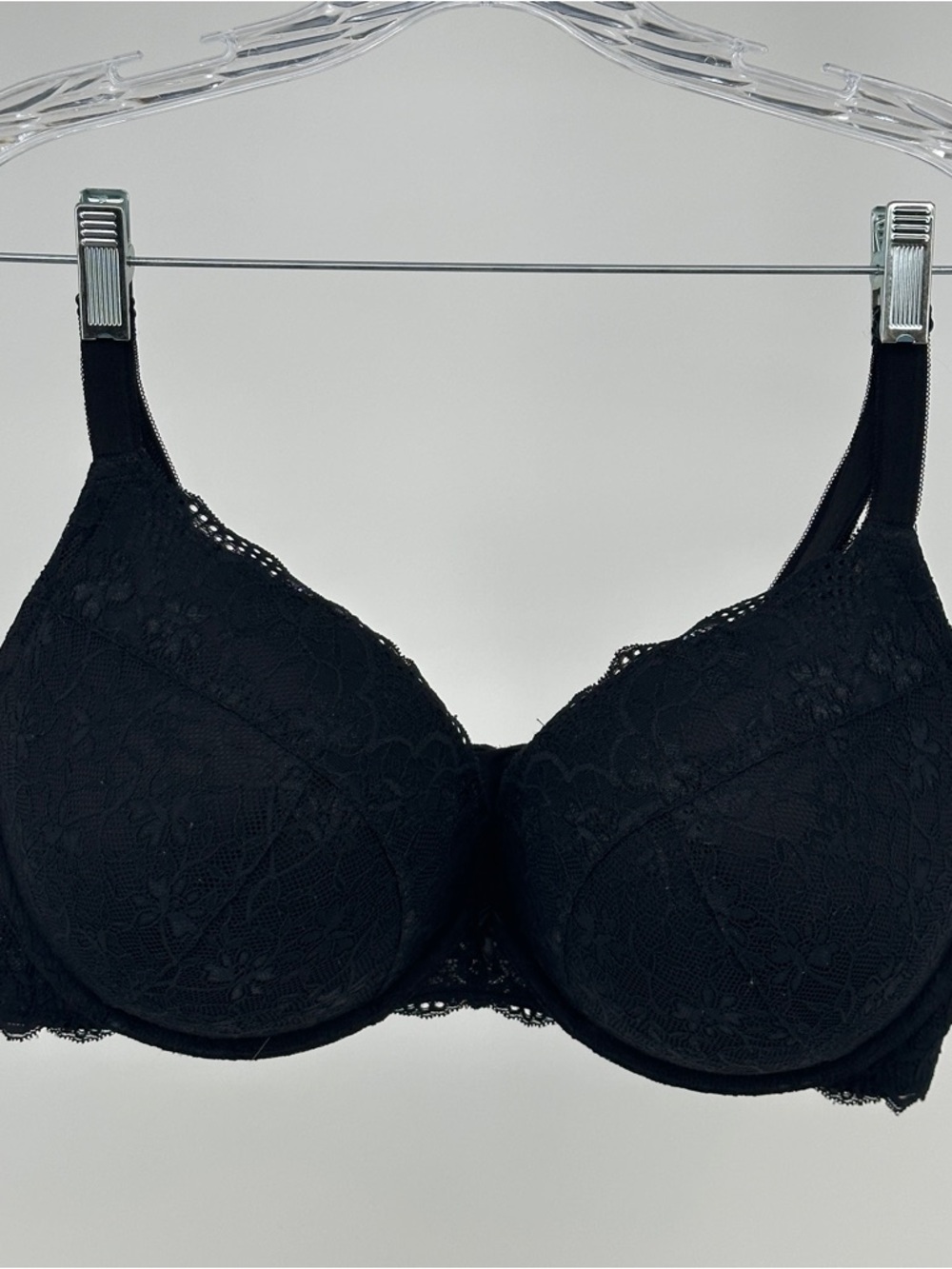 Torrid Curves 42DDD Everyday Lace Padded T-Shirt Bra in Black Push‎ Up Plunge